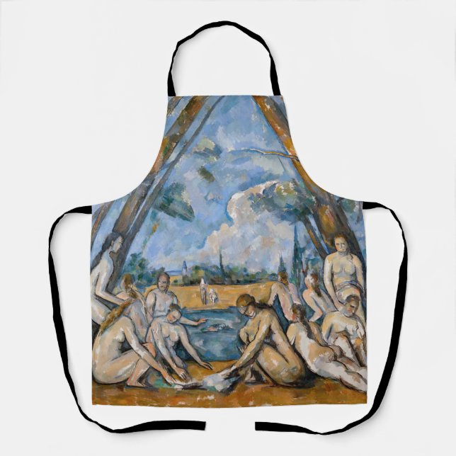 Tablier Paul Cezanne - Les Grandes Baignoires (Recto)