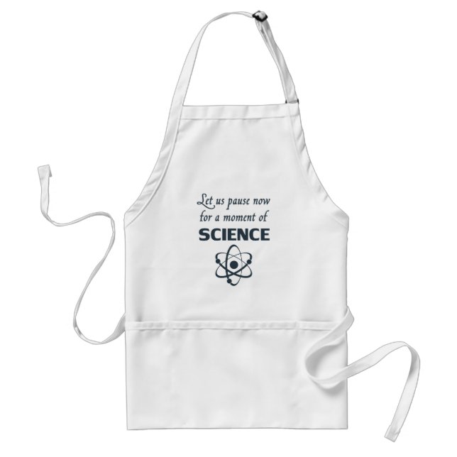 Tablier Pause pendant un instant de la Science (Devant)