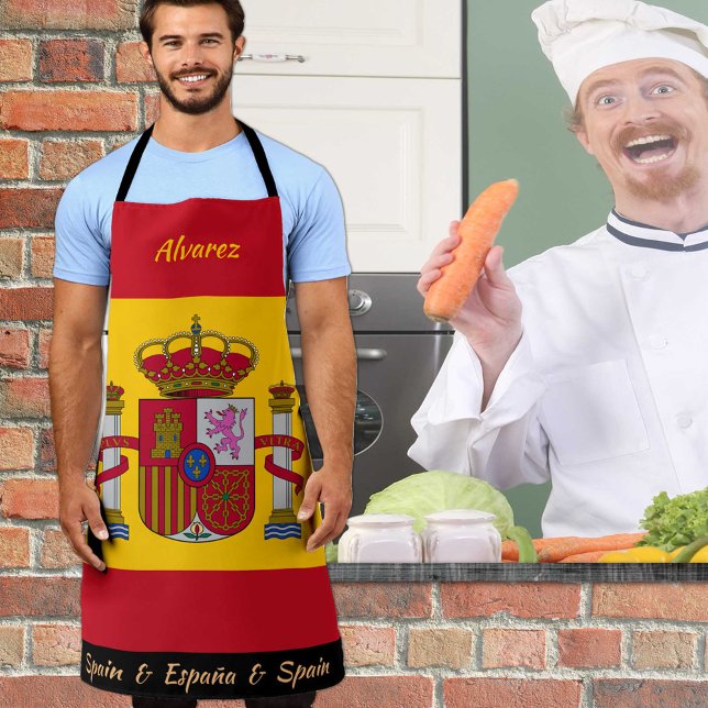 Tablier Pavillon Espagnol, Espagne, Cuisine España (Créateur téléchargé)