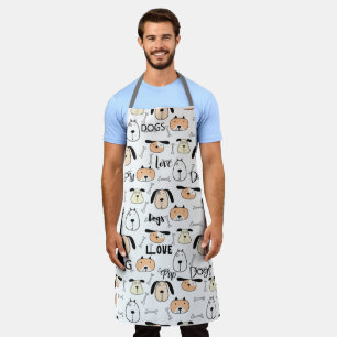 Tablier Paw-fect Chef Amoureux des chiens Apron