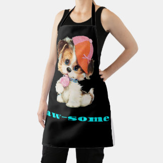 Tablier Paw-some Apron pour Amoureux de les chiens