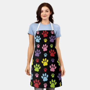 Tablier Paws Colorés, Motif Paw, Empreintes de pattes, Paw