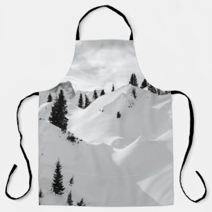 Tablier Paysage alpin : Snowy Fir Trees