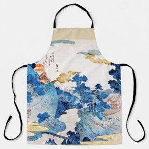 Tablier Paysage du lever de soleil japonais, Kuniyoshi, Uk