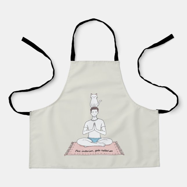 Tablier Paz Interior, Gato Exterior (Recto)