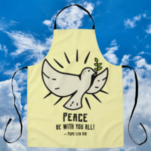 Tablier Peace Dove Apron - "Peace Be With You All !"