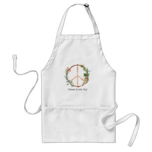 Tablier Peace Sign Love Joie Noël