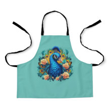 Peacock Avec Roses Peach