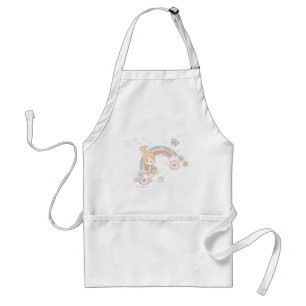 Tablier PEBBLES™ Arc-en-ciel et nuages de fleurs