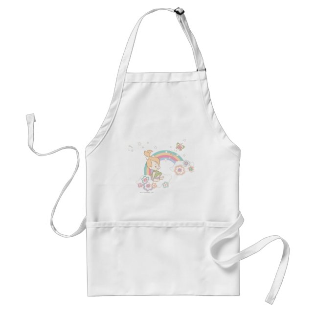 Tablier PEBBLES™ Arc-en-ciel et nuages de fleurs (Devant)