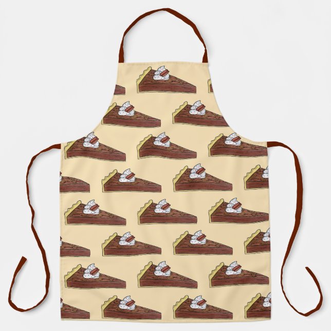Tablier Pecan Pie Slice American Dessert de style Sud (Recto)