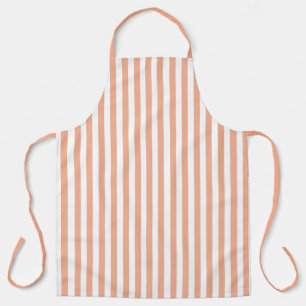 Tablier Pêche vintage et bandes blanches triées