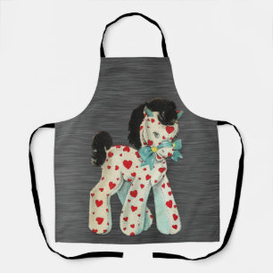 Tablier Peggy Ann All Over Grey avec Pony Kitchen Apron