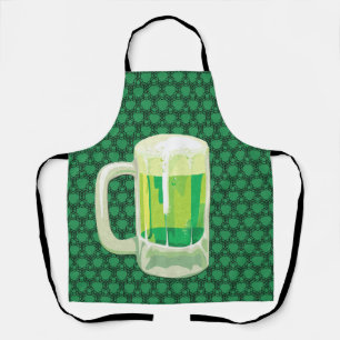 Tablier Peggy Ann tout autour de Black Green St Patrick's