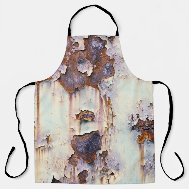 Tablier Peinture à épluchage du Wagon du train rouillé (Recto)