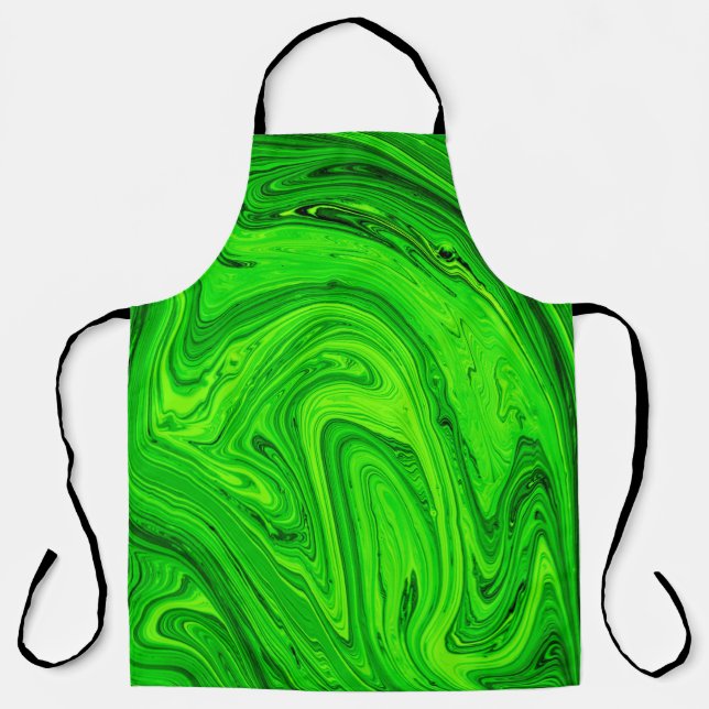 Tablier Peinture à l'huile verte abstrait arrière - plan.  (Recto)