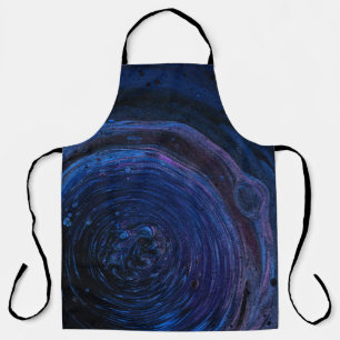 Tablier Peinture abstraite violette et marron