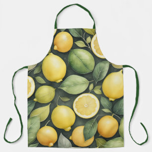 Tablier Peinture aquarelle des citrons