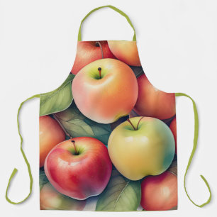 Tablier Peinture aquarelle des pommes