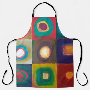 Tablier Peinture d'art moderne, moderne, abstrait, carré,