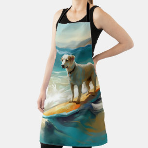 Tablier Peinture de Surf sur Plage de Berger Anatolien