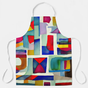 Tablier Peinture géométrique Abstraite