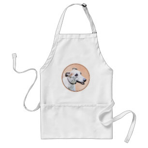 Tablier Peinture Greyhound - Cute Original Chien Art