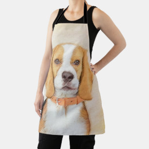 Tablier Peinture originale de chien Beagle Hound Art anima