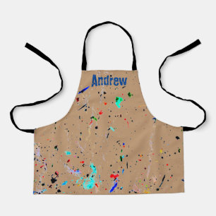 Tablier Peinture Splashes Arty Personnalisation de l'art
