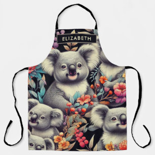 Tablier Peinture vintage Cute Koala