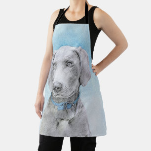 Tablier Peinture Weimaraner - Joli art original chien
