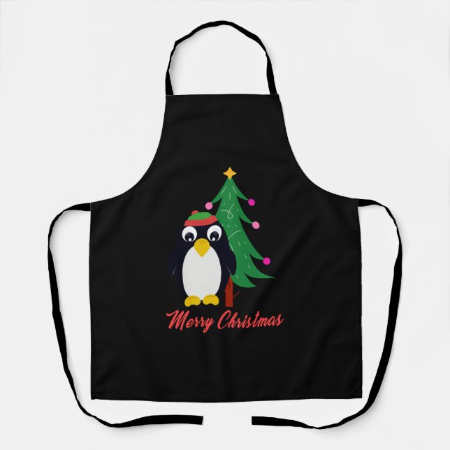 Tablier Penguin de Christmas (Recto)