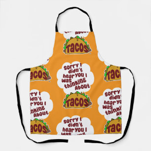 Tablier Penser à Tacos Tasty Humour Motif