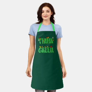 Tablier penser vert