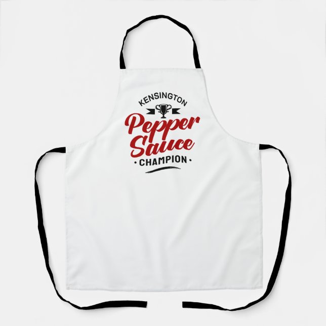 Tablier PEPPER SAUCE CHAMPION White (Recto)