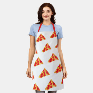 Tablier Pepperoni Pizza Pie Délicieux Tout-Sur-Imprimer Ta