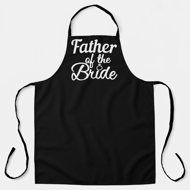 Tablier Père De La Famille Mariage Mariée (Recto)