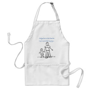 Tablier Père et Fils Caractère de famille Apron d'art pers