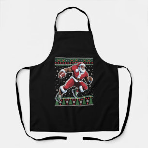 Tablier Père Noël afro-américain Football Chemise de Noël