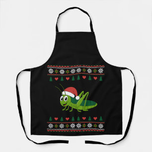 Tablier Père Noël herbe de Noël chapeau pull de Noël moche