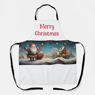 Tablier Père Noël lunatique 4