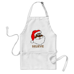 Tablier Père Noël noir