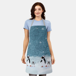 Tablier Père Noël Penguins Apron