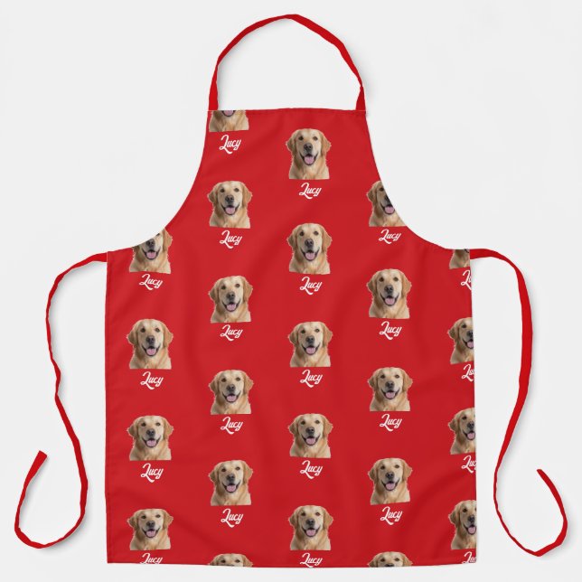 Tablier Personalized Face and Name Apron, Custom Photo (Recto)