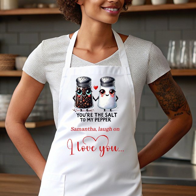 Tablier Personalized Funny Love Food Apron Valentine Gift (Personalized Funny Love Food Apron Valentine Gift)