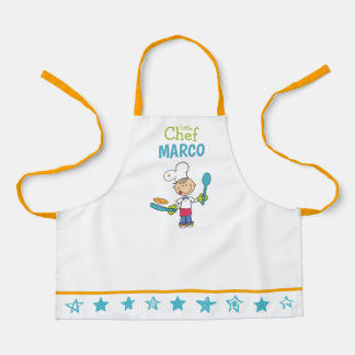 Tablier Personalized Kids Pancake Chef Apron With Stars