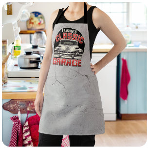 Tablier PERSONALIZED NAME Classic Car Garage Custom Shop