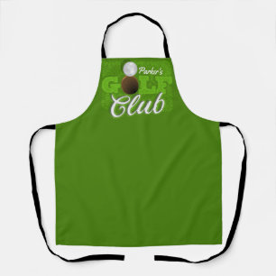 Tablier Personalized NAME Golfer Green Golf Course Club