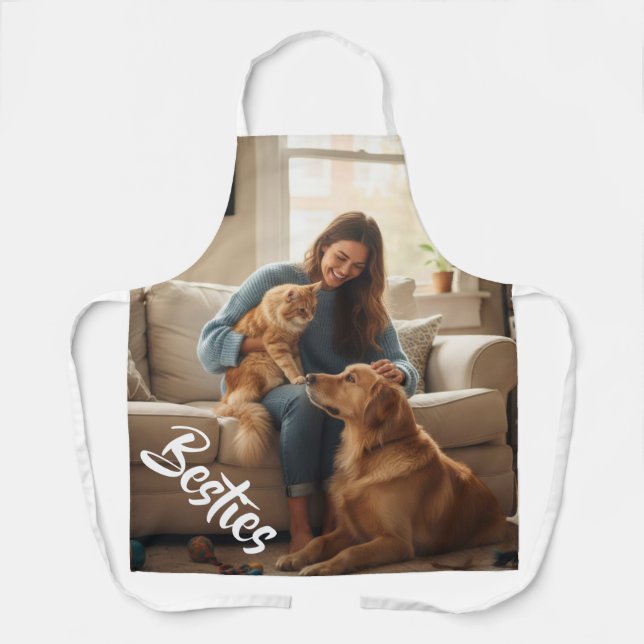 Tablier Personalized Photo Apron For Pet Lovers (Recto)