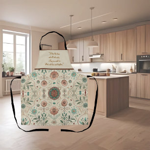 Tablier personnalisable aux herbes boho